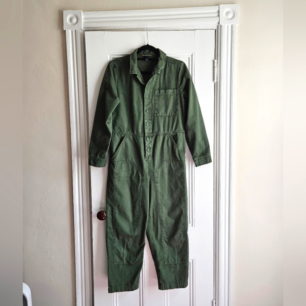 Green Twill Women's Workwear Boiler Suit Size 0/ Sm